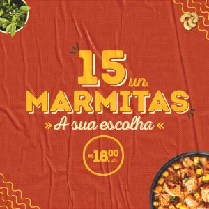 Kit 15 marmitas