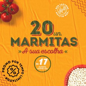 Kit 20 marmitas