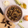 Risoto carne com cogumelo funghi