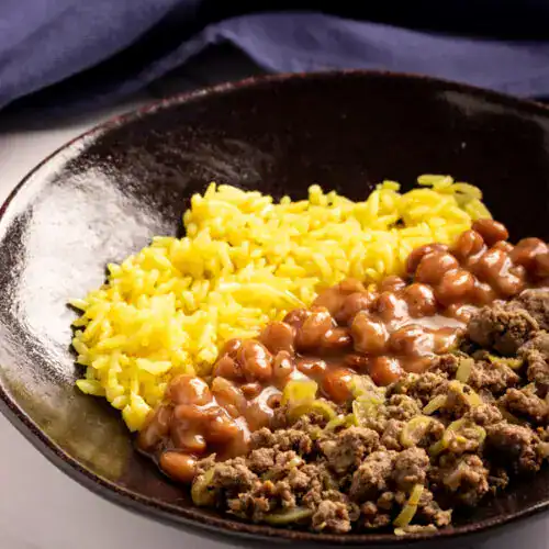Carne moída com vagem, arroz e feijão carioca - Imagem 2